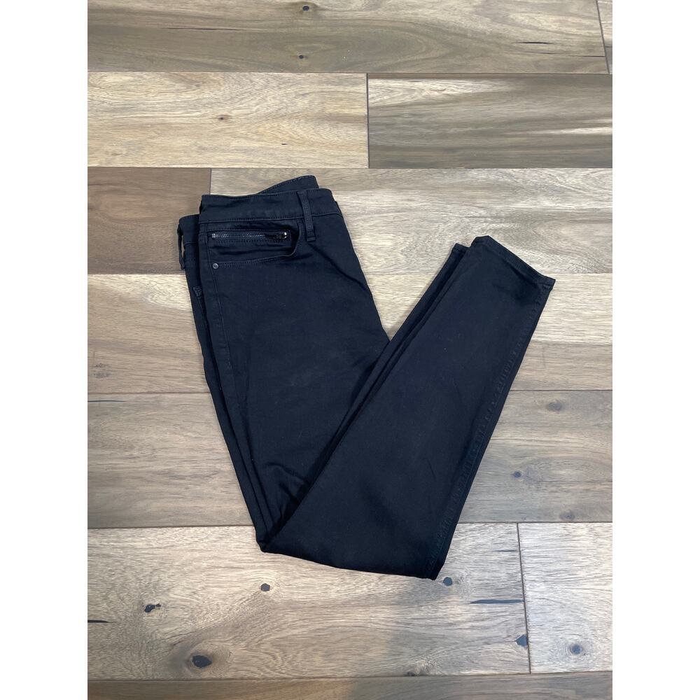 Athleta Black Jeans 12P Stretch Denim Mid Rise Slim Ankle Petite